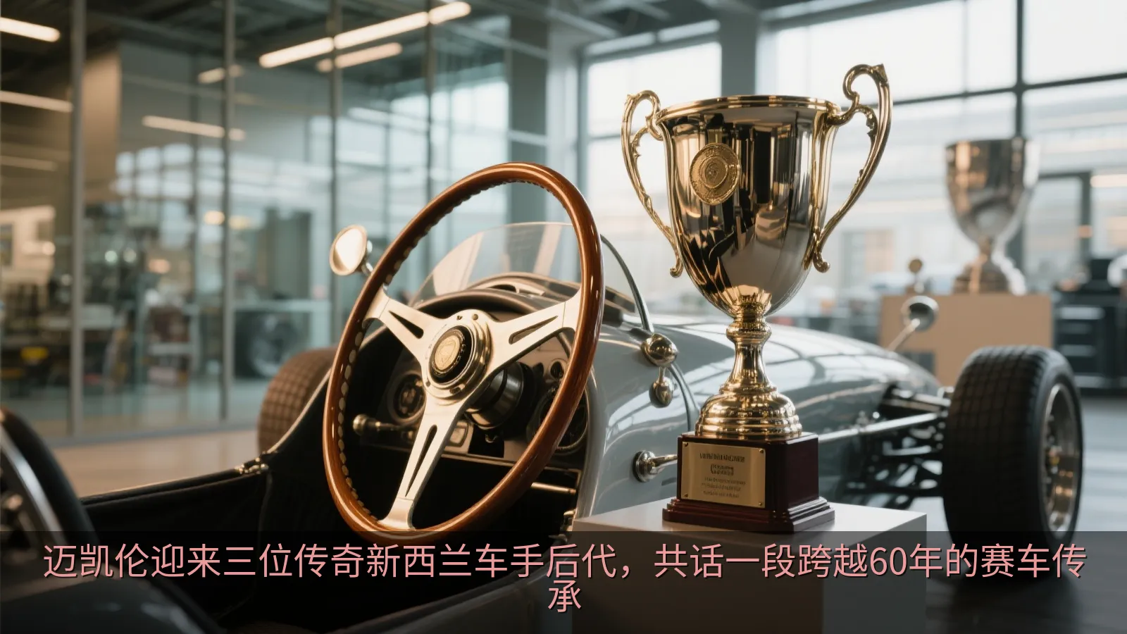 经典赛车奖杯与现代赛车技术空间